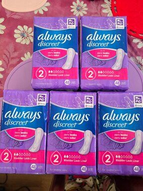 (5) Always Discreet Bladder Leak Liners